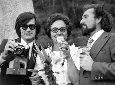 Виталий и Татьяна в день свадьбы. Слева — В. Т. Кравченко. 1978 год