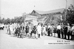 Парад 1 мая в городе Елизово