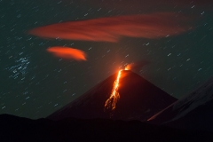 Извержение Ключевского вулкана (Klyuchevskoi Volcano) на Камчатке