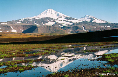 Вулкан Острый на Камчатке. Вид с северо-запада